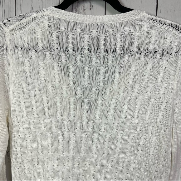 Tommy Bahama 100% linen white sweater - Picture 6 of 8